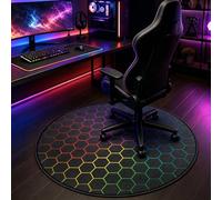 keepcute Alfombrilla Antideslizante para Silla de Juegos, 47 Pulgadas, para Suelo de Madera Dura, tapete para Silla de Oficina, tapete para Silla de computadora, Protector de Suelo para Oficina, Sala