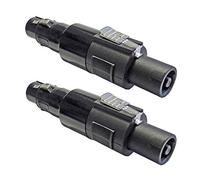 keepdrum ADA038 Speakon - Adaptador de conector XLR hembra a Speakon (2 unidades)
