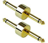 Keepdrum ada053 Pedal Connector para guitarra Efectos Jack de 6,3 mm, 2 unidades)