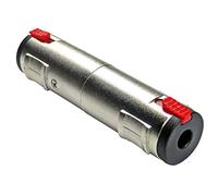 keepdrum ADA079 - Acoplamiento jack de 6,35 mm hembra a hembra adaptador estéreo