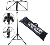 Keepdrum atril Pult atril, color negro con funda