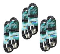 Keepdrum Cable DMX Juego 3 pines XLR 100 ohmios por 2 pieza 3 m/10 M/15 m