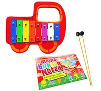 keepdrum Carillón Auto + Meine Colorido Notas Niños Canciones - Aprendizaje fácil con colores