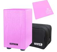 keepdrum DC1M PK Junior - Cajón de percusión (incluye funda y almohada), color rosa