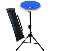 Keepdrum DP-BL SET Pad de práctica, azul con soporte y bolsa