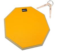 keepdrum DPOR12 Practice Pad - Almohadilla de ejercicio (12 pulgadas, incluye llavero), color naranja