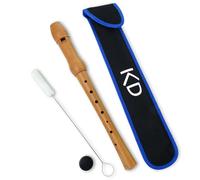 keepdrum Flauta dulce alemana C-soprano de madera, incluye funda