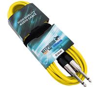 keepdrum GC-004 YW - Cable para instrumentos (6,3 mm, incluye bridas), color amarillo