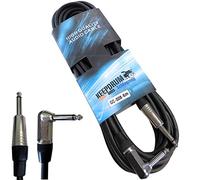 Keepdrum GC-008 - Cable para instrumentos (6 m, conector acodado de 6,3 mm, clavija recta)