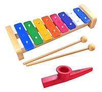 Keepdrum kgs2 carillón para niños + Kazoo Tröte Rojo