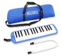 keepdrum Melodica 32 teclas con bolsillo azul