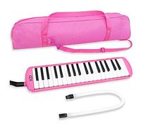 keepdrum Melodica 37 teclas con funda rosa