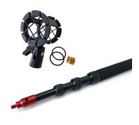 keepdrum mk3500 - Polo extensible hasta 3,5 m con funda y micrófono