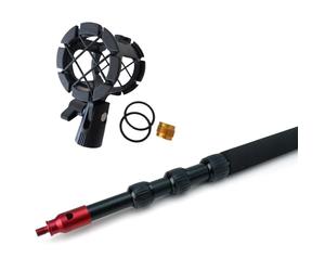 keepdrum mk3500 - Polo extensible hasta 3,5 m con funda y micrófono