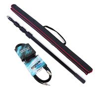 Keepdrum mpb03 Boom Pole 3 m sonido Angel Angel con funda + Stereo Cable alargador telescópico para vídeo micrófono 3 m Mini Jack 3,5 mm MC de 099 X J