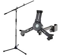 Keepdrum MS106 - Soporte para micrófono con jirafa y soporte para tablet 19791K M para tablets con una altura de 220 a 331 mm y una anchura de 128 a 232 mm