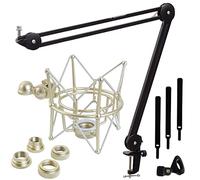 keepdrum MS138 BK - Trípode de micrófono y MS090 - Soporte para micrófono