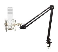 keepdrum MS138 - Soporte de mesa con brazo articulado y micrófono MS088SV para micrófonos Rode