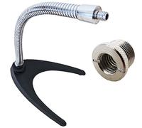 Keepdrum Ms60 mesa trípode Micrófono staender Cuello de cisne cromo + rosca reductora msa016