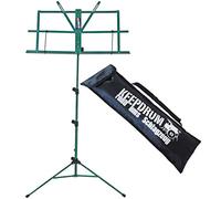 keepdrum MUS2 - Atril para partituras, apto para niños + bolsa de transporte keepdrum (verde)