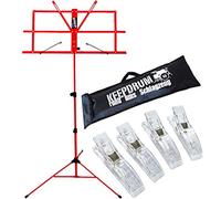Keepdrum mus2 Ordenador Soporte + ordenador grapas, rojo