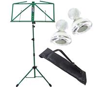 Keepdrum mus3gr Ordenador staender verde con funda + 10 unidades para atril Imanes MG10