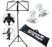 Keepdrum Ordenador Soporte negro - Atril con funda + 10 ordenador Soporte de imanes MG10