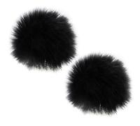 Keepdrum WS05 - Protector de viento para micrófonos y auriculares Lavalier, 2 unidades