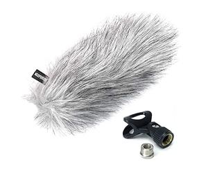 keepdrum WSWH - Protector de viento y pinza para micrófono (22-24 mm)
