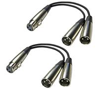Keepdrum yc029 XLR Dual XLR adaptador divisor de 2 unidades