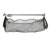 Keeper Barra de Carga de trinquete, Goma, Negro/Plateado, Ajustable de 40 a 70 Pulgadas, Viene con Red de Almacenamiento de 60 x 24 Pulgadas (5060), para camión
