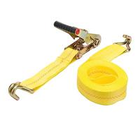 Keeper Hampton PROD - Amarre de trinquete Resistente de 2 Pulgadas x 16 pies con Ganchos Dobles en J, límite de Carga de Trabajo de 3.3 Libras y Resistencia a la Rotura de 10 Libras