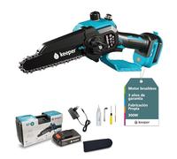 KEEPER Mini Motosierra Batería de Poda KP6. 18V, 6 pulgadas,300W. Recargable. Motosierra Eléctrica Bateria Inalámbrica. Corte de madera de Ø 80. Poda Arboles Frutales. Incluye Maletín y Batería