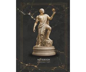 Keeper of Lumina Notebook: A Futuristic Art journal Inspired by Celestial Energy, Marble Guardians, and Timeless Modern Design (Modern Art)