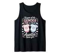 Keeper of The Gender Auntie Loves You Baby Anuncio Tía Camiseta sin Mangas
