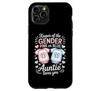 Keeper of The Gender Auntie Loves You Baby Anuncio Tía Carcasa para iPhone 11 Pro