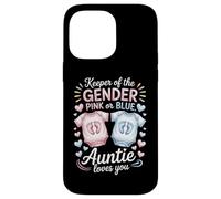 Keeper of The Gender Auntie Loves You Baby Anuncio Tía Carcasa para iPhone 14 Pro MAX