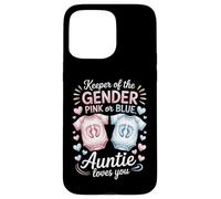 Keeper of The Gender Auntie Loves You Baby Anuncio Tía Carcasa para iPhone 15 Pro MAX