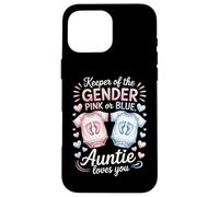 Keeper of The Gender Auntie Loves You Baby Anuncio Tía Carcasa para iPhone 16 Pro MAX