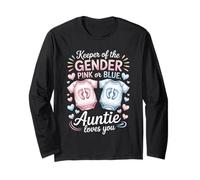 Keeper of The Gender Auntie Loves You Baby Anuncio Tía Manga Larga