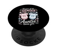 Keeper of The Gender Auntie Loves You Baby Anuncio Tía PopSockets PopGrip Adhesivo