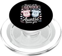 Keeper of The Gender Auntie Loves You Baby Anuncio Tía PopSockets PopGrip para MagSafe