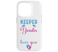 Keeper of The Gender Auntie Loves You | Fiesta de revelación de género Carcasa para iPhone 14 Pro