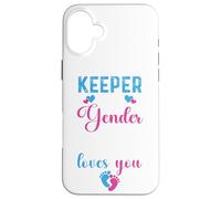 Keeper of The Gender Auntie Loves You | Fiesta de revelación de género Carcasa para iPhone 16 Plus