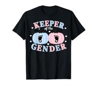 Keeper of The Gender Reveal Baby Pumpkin Pink Or Blue Camiseta