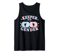 Keeper of The Gender Reveal Baby Pumpkin Pink Or Blue Camiseta sin Mangas