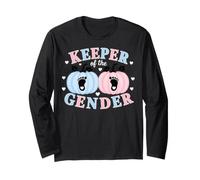 Keeper of The Gender Reveal Baby Pumpkin Pink Or Blue Manga Larga