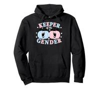 Keeper of The Gender Reveal Baby Pumpkin Pink Or Blue Sudadera con Capucha