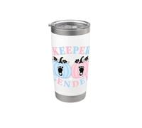 Keeper of The Gender Reveal Baby Pumpkin Pink Or Blue Vaso térmico de acero inoxidable de doble pared