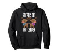 Keeper of The Gender Reveal Baby Shower Reno Navidad Sudadera con Capucha